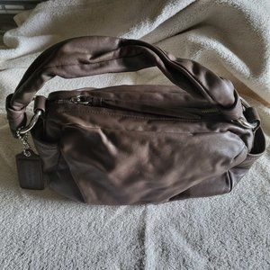 Coach Soft Brown Leather Shabby Chic Shoulder Bag